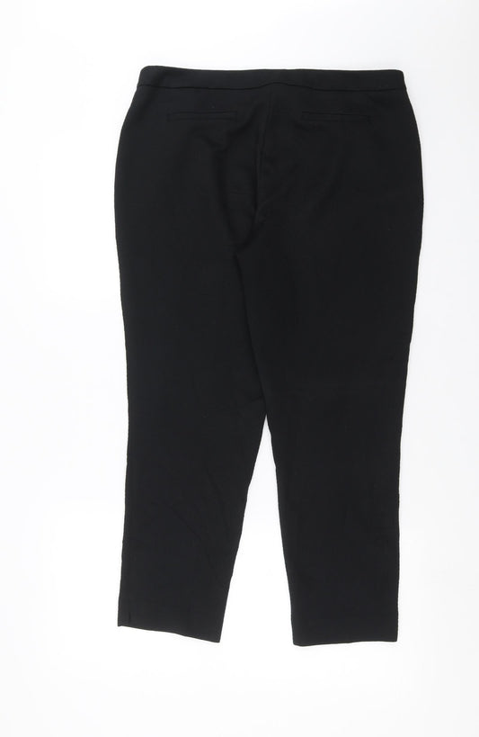F&F Womens Black Argyle/Diamond Trousers Size 34 in L26 in