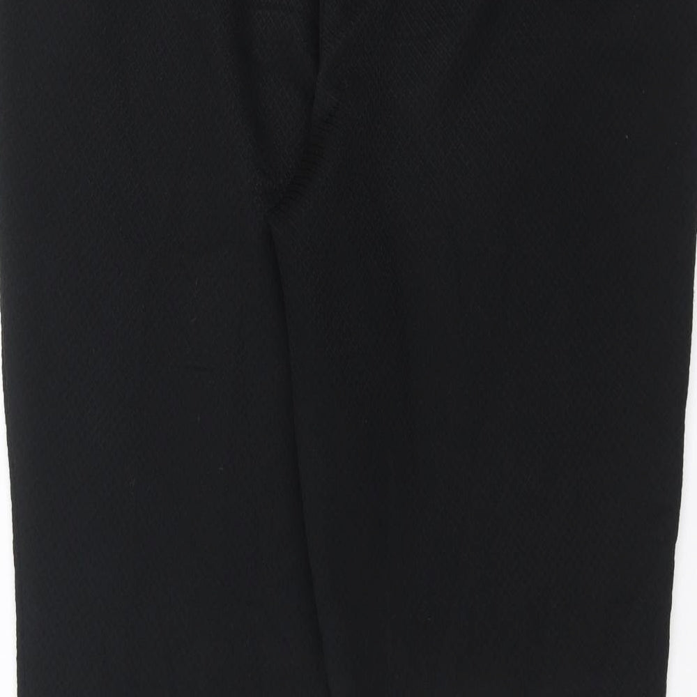 Womens UK Size 34 in F&F Regular Fit Black Trousers