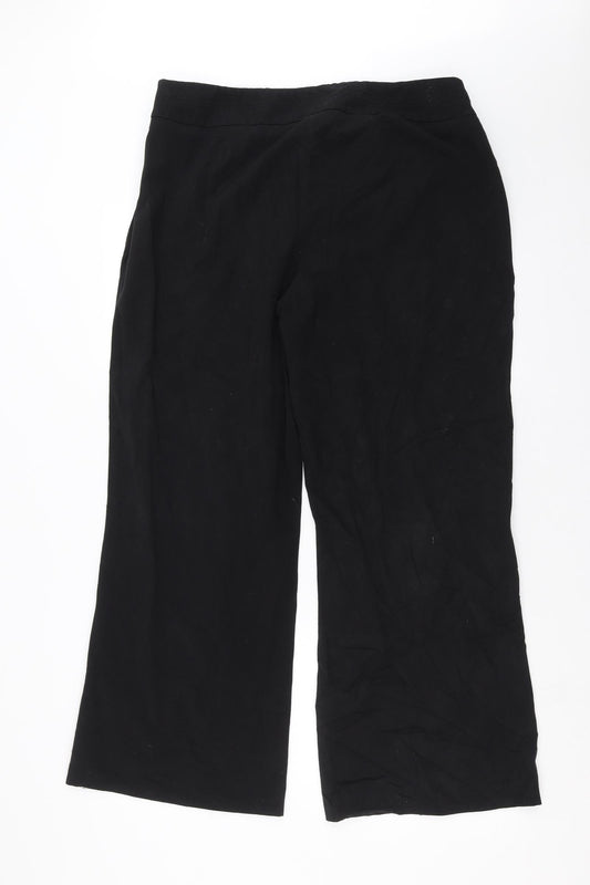 Womens UK Size 18 Wallis Regular Fit Black Trousers
