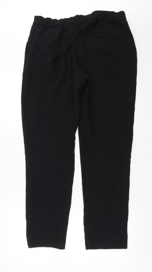 H&M Womens Black Trousers Size 12 L29 in