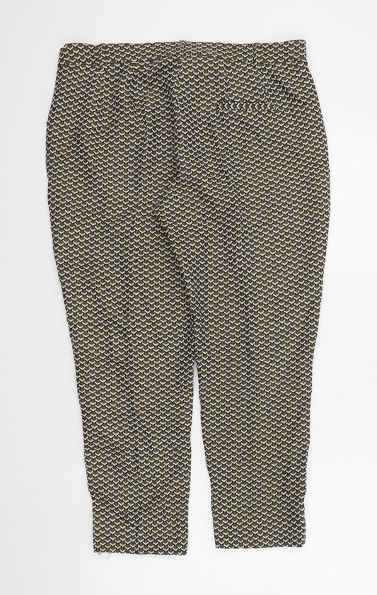 Womens UK Size 14 M&S Regular Fit Brown Trousers