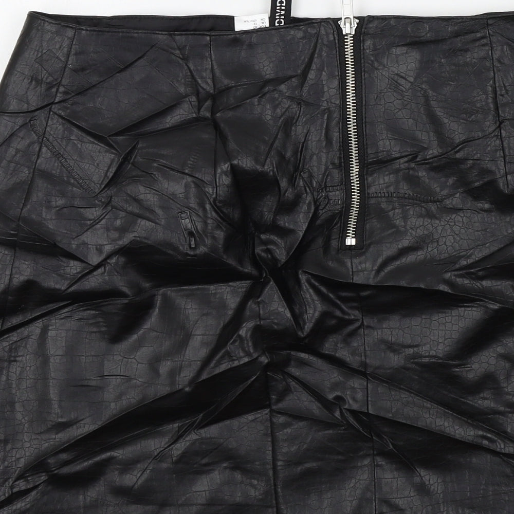 Divided Womens Black A-Line Skirt Size 12