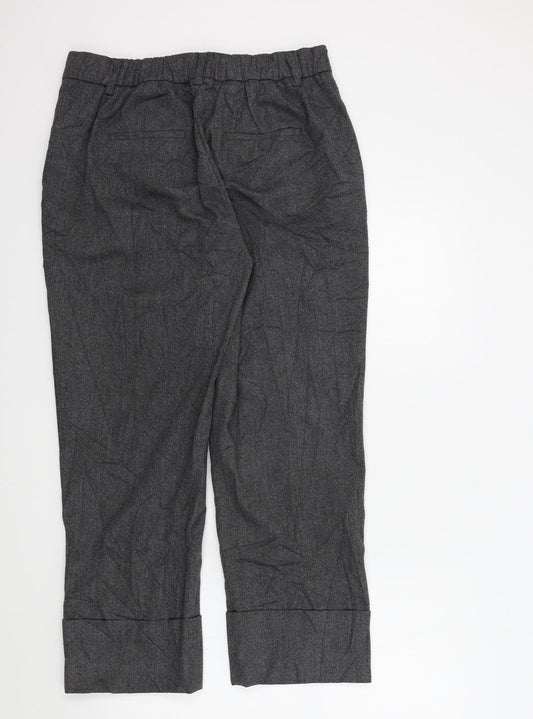 Womens UK Size 42 Zara Regular Fit Grey Trousers