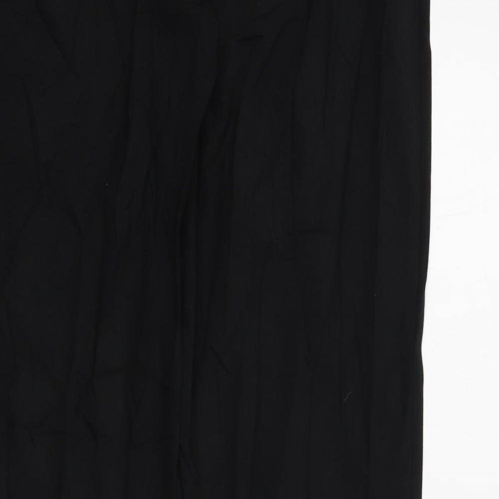 Womens UK Size 12 M&S Regular Fit Black Trousers