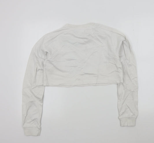 Womens UK Size 10 PRETTYLITTLETHING White Pullover Jumper