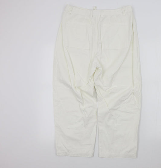 fashion plus Womens White Trousers Size 16 L23 in