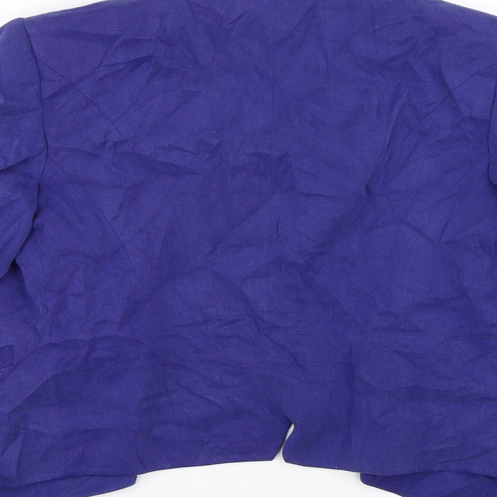 M&S Womens Blue Jacket Suit Size 12