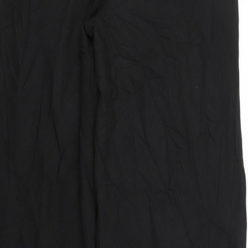 Womens UK Size 8 Missguided Regular Fit Black Trousers