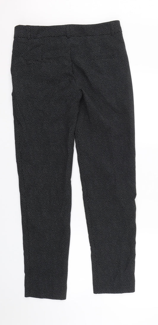 MNG Womens Black Polka Dot Bloomer Trousers Size 6 L27 in