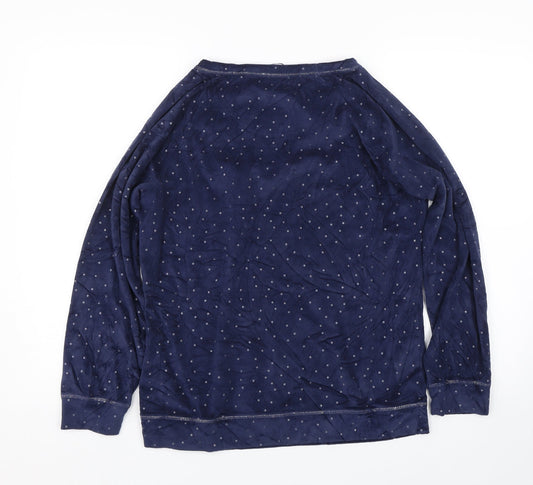 TU Womens Blue Polka Dot Top Pyjama Top Size 12