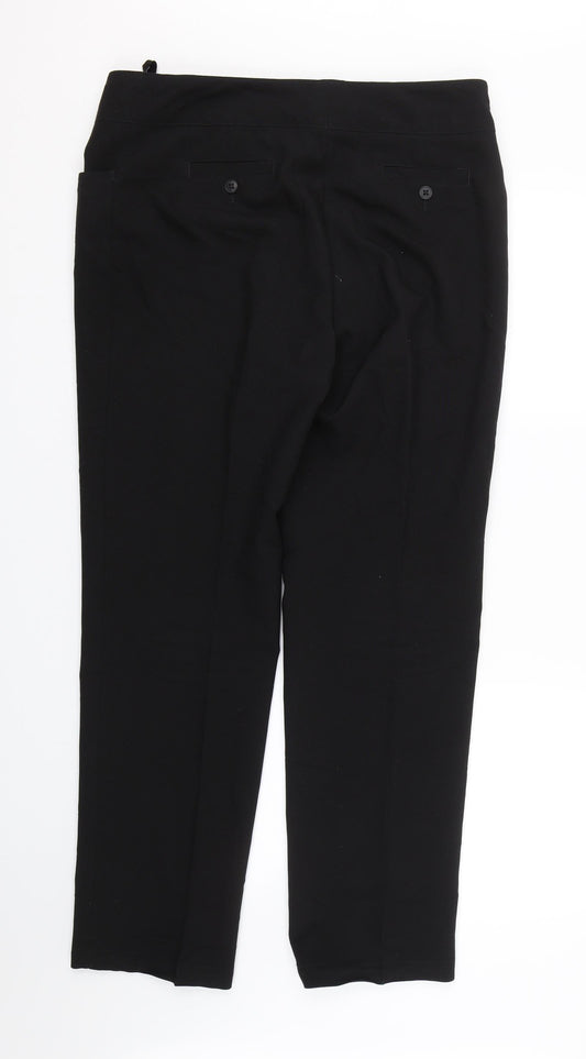 Collection Womens Black Trousers Size 14 L27 in