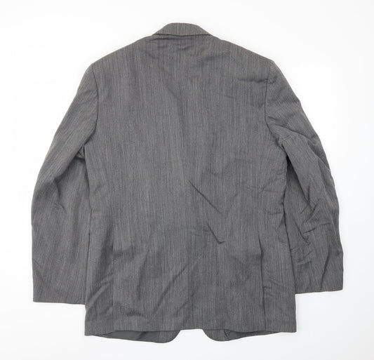 WETBROOK Mens Grey Jacket Blazer Size 40