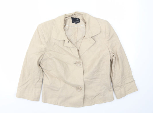 Womens UK Size 12 Debenhams Regular Beige Blazer