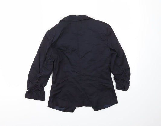 FUNKFISH Womens Blue Jacket Blazer Size S