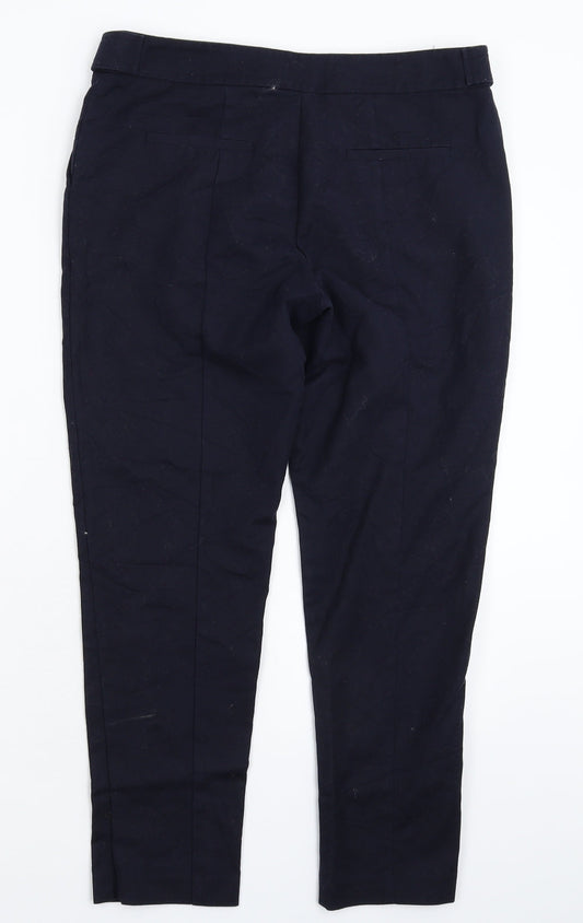 Womens UK Size 12 Oasis Extra-Slim Fit Blue Trousers