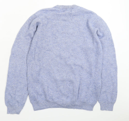 Marks and Spencer Mens Blue Knit Pullover Jumper Size S