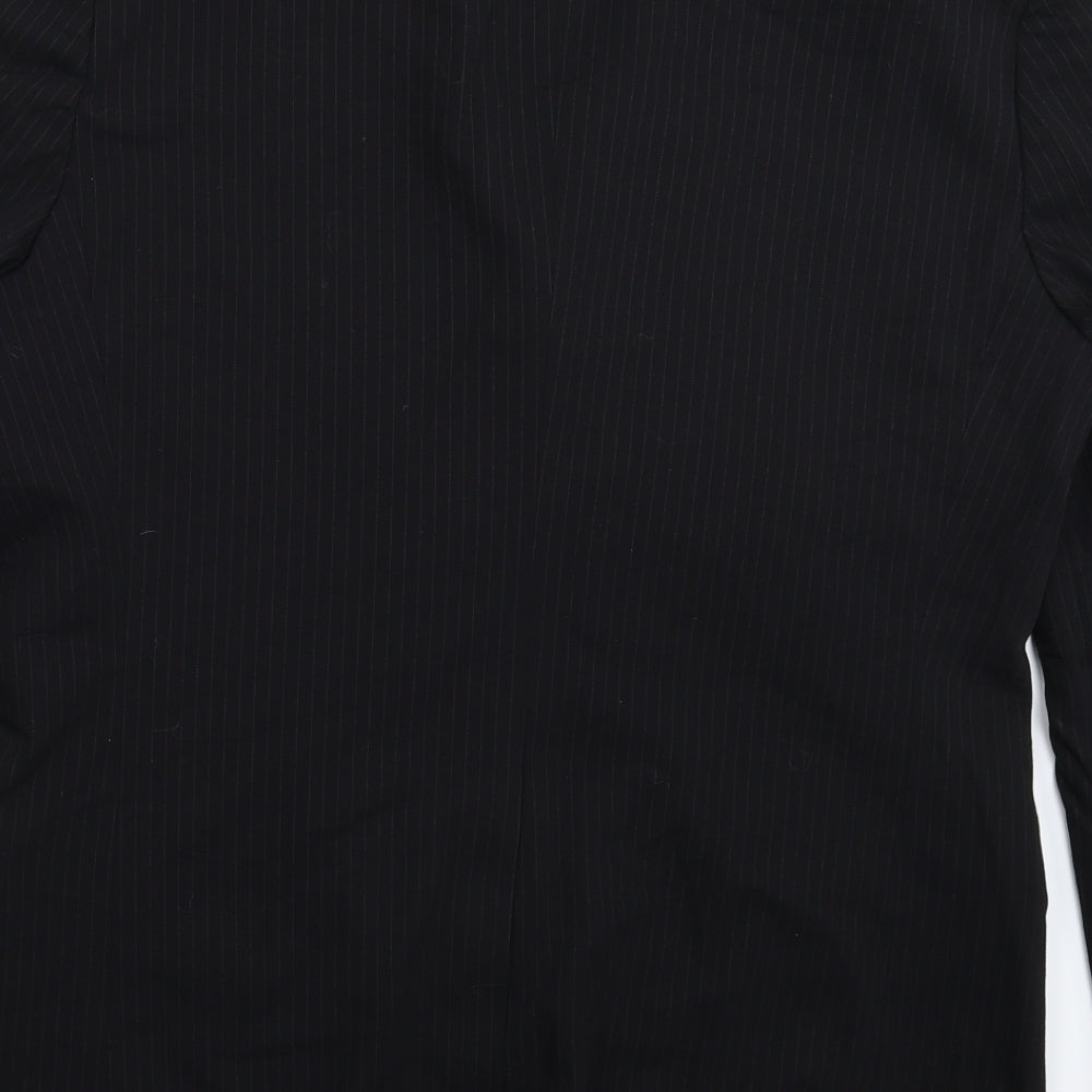 Mens UK Size 40 River Island Regular Black Suit Jacket