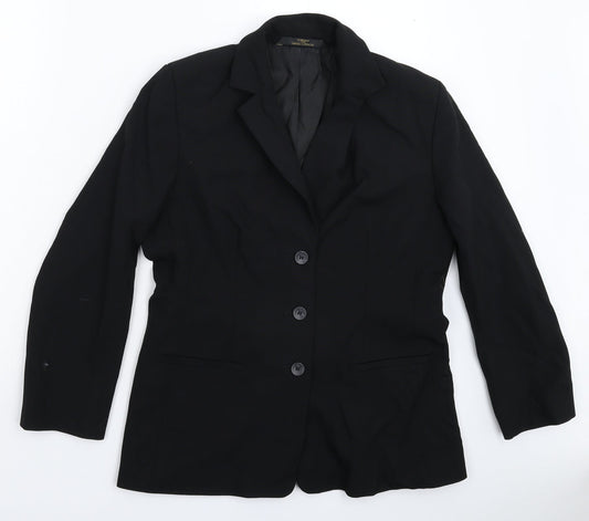 Womens UK Size 12 Marks and Spencer Regular Black Suit Jacket