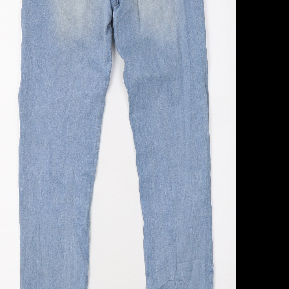 Womens UK Size 28 Preworn Regular Fit Skinny Blue Jeans