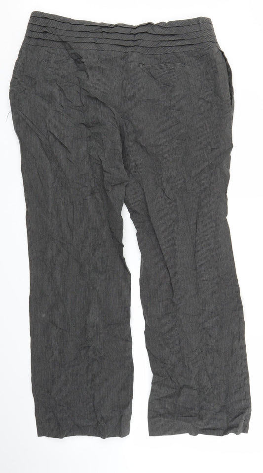 Womens UK Size 16 NEXT Regular Fit Grey Trousers