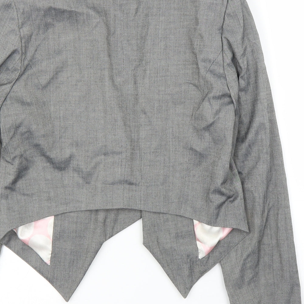New Look Womens Grey Jacket Blazer Size 14