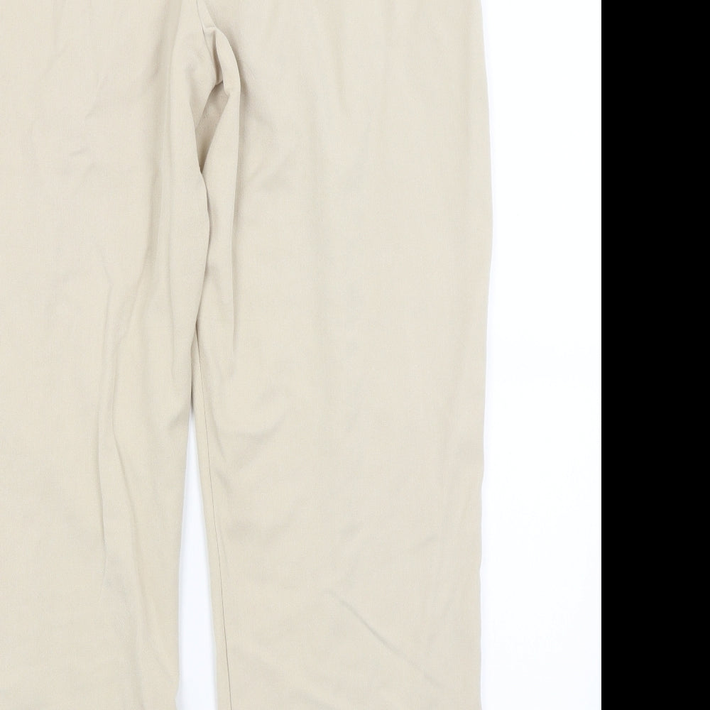 Womens UK Size 14 Emma Collection Regular Fit Beige Trousers