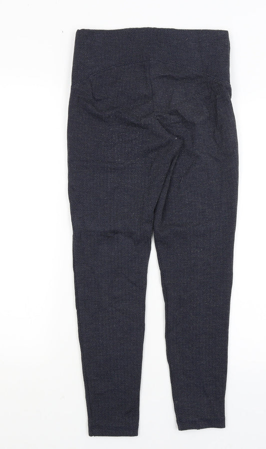 Womens UK Size 8 M&S Regular Fit Blue Trousers