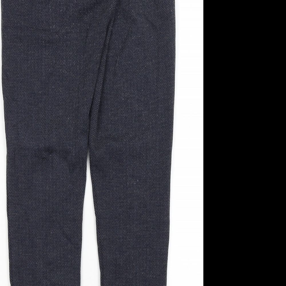 Womens UK Size 8 M&S Regular Fit Blue Trousers
