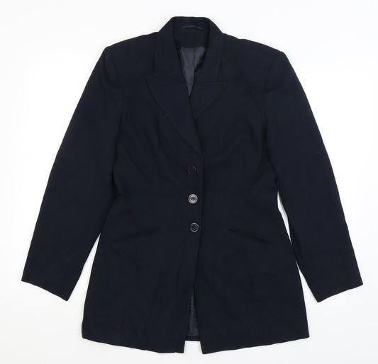 Additional front view of Principles women’s blue jacket blazer, size UK 10