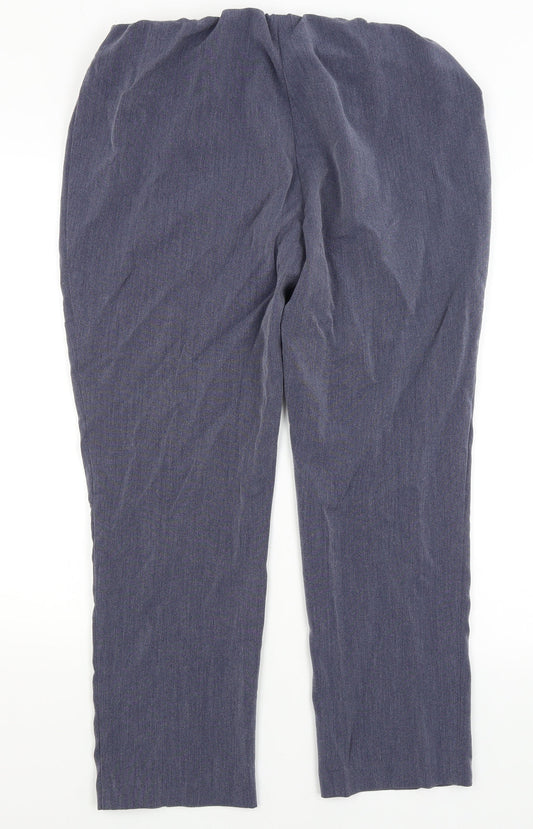 Classic Womens Blue Trousers Size 16 L27 in