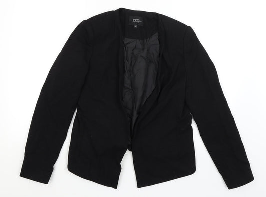 Papaya Womens Black Jacket Blazer Size 12