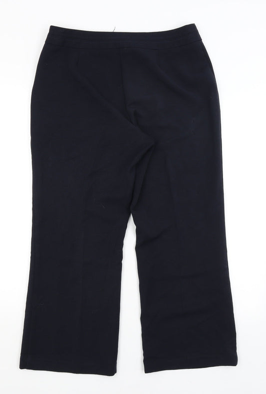 BM Womens Blue Trousers Size 12 L24 in