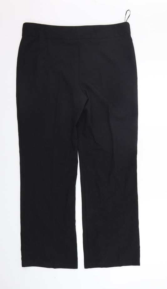 George Womens Black Trousers Size 14 L28 in