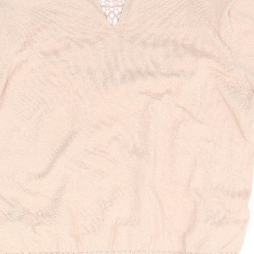 Womens UK Size 10 Marks and Spencer Beige Pullover Jumper