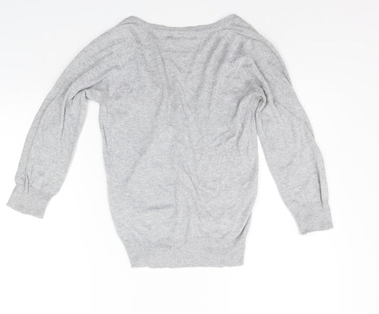 Womens UK Size 8 Atmosphere Grey Cardigan Jumper