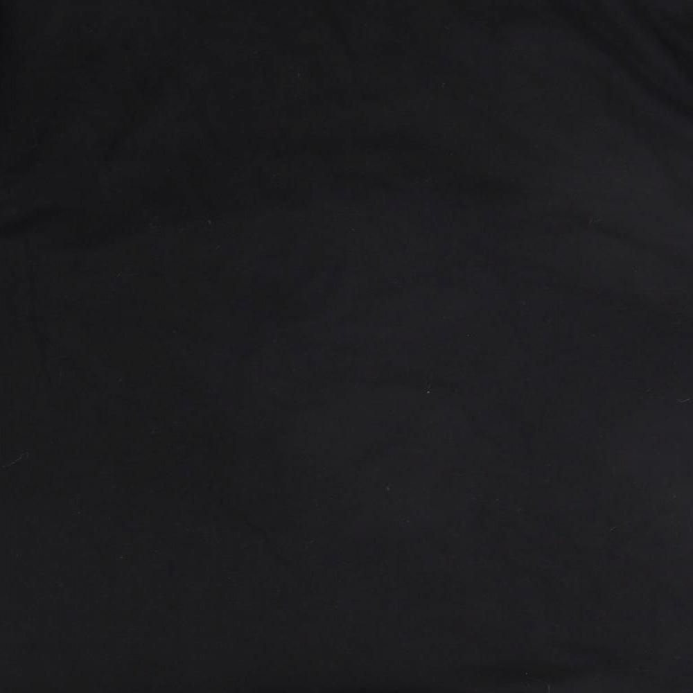 Womens UK Size 6 Missguided Black Henley Jumper
