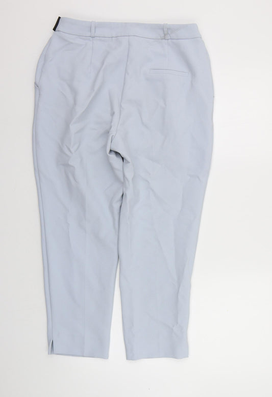 Womens UK Size 12 Topshop Regular Fit Blue Trousers