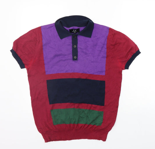 Bosideng Womens Red Basic Polo Size M