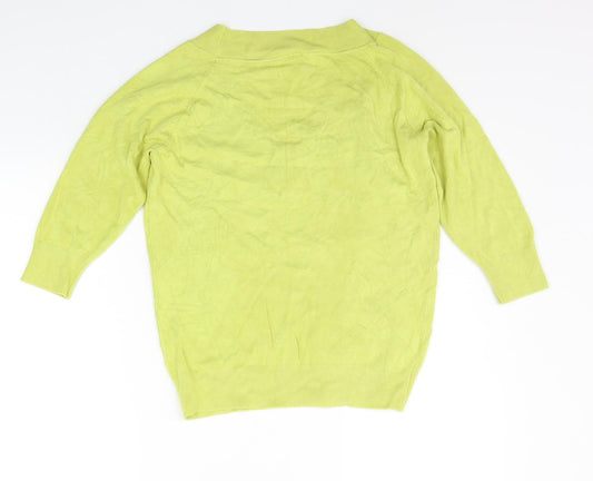 Atmosphere Womens Yellow Pullover Jumper Size 16