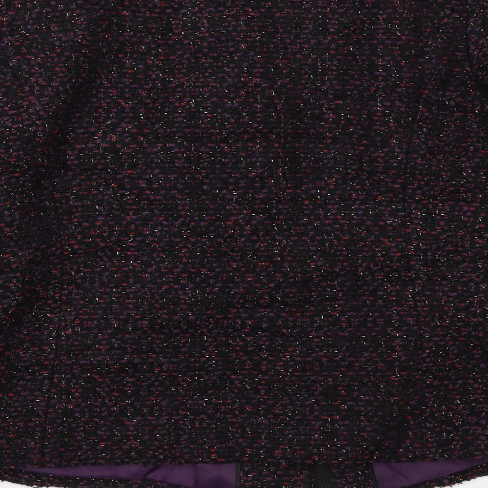 Womens UK Size 12 Marks and Spencer Black Overcoat