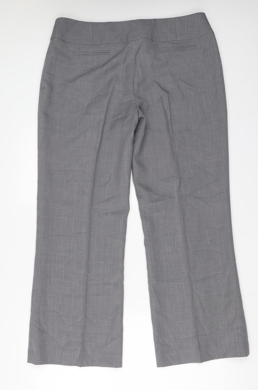 Debenhams Womens Grey Trousers Size 16 L29 in
