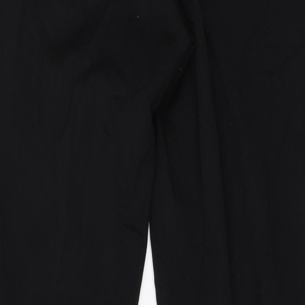 Womens UK Size 34 H&M Regular Fit Black Trousers