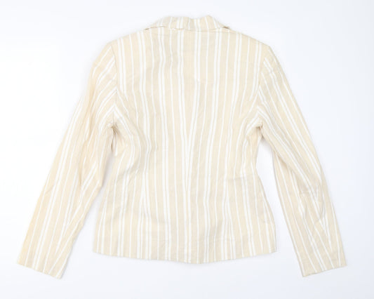 Gerry Weber Womens Beige Jacket Blazer Size 8