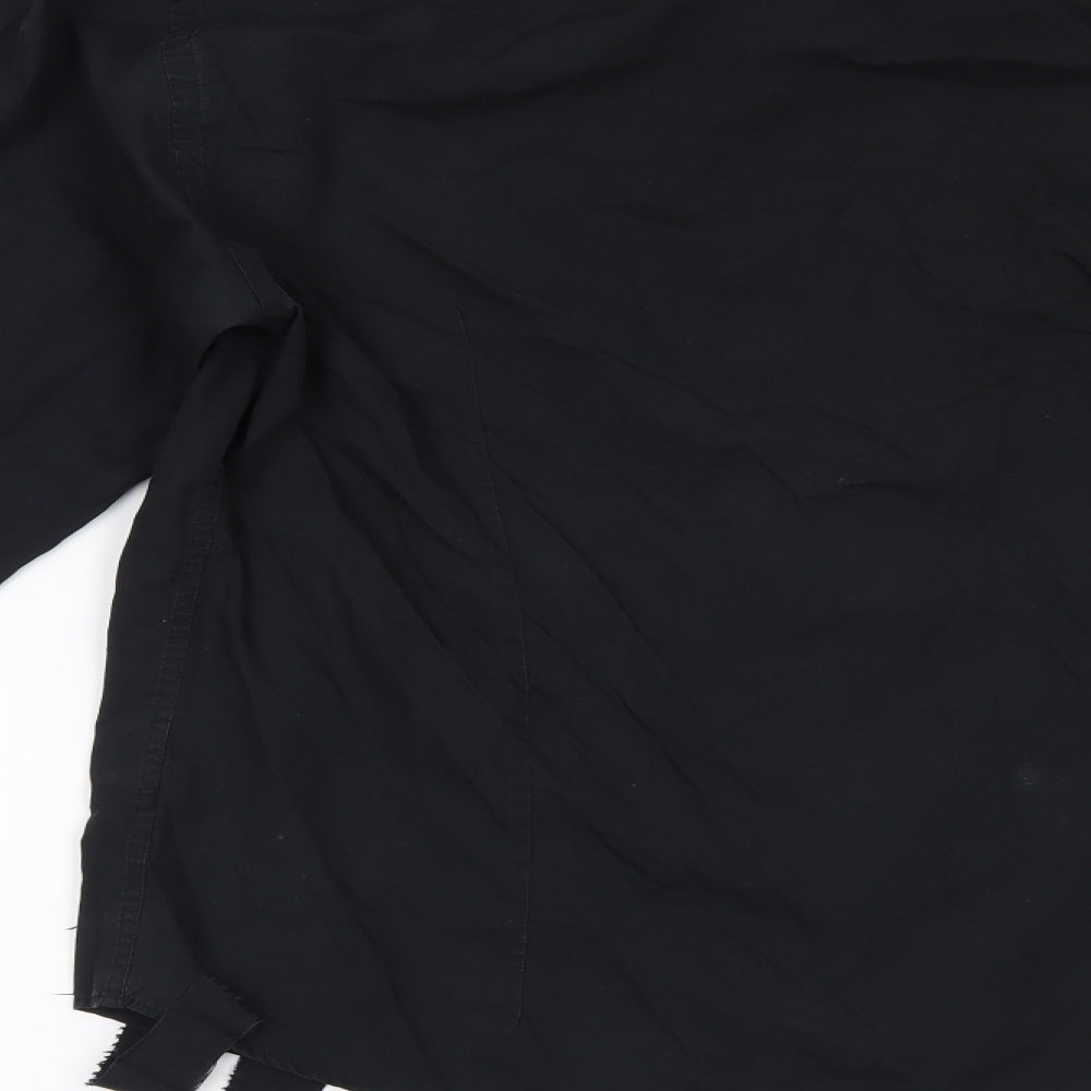Mens UK Size 40 Peter Werth Black Button-Up Long Sleeve Casual Shirt