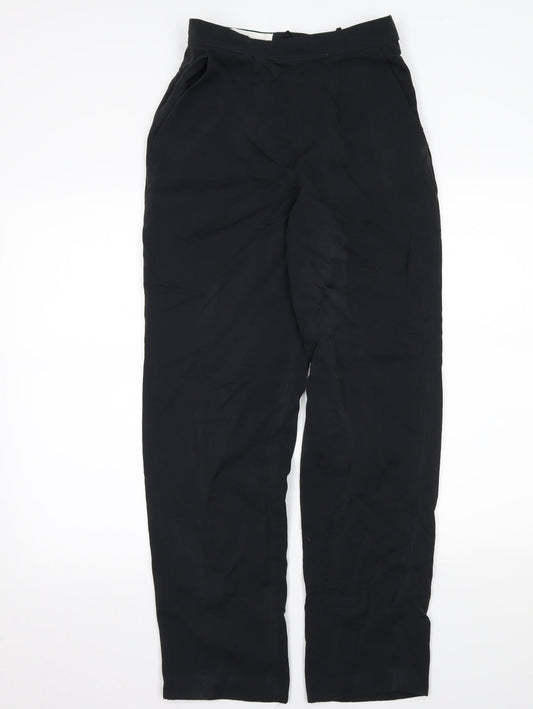 Womens UK Size 10 Steilmann Regular Fit Black Trousers