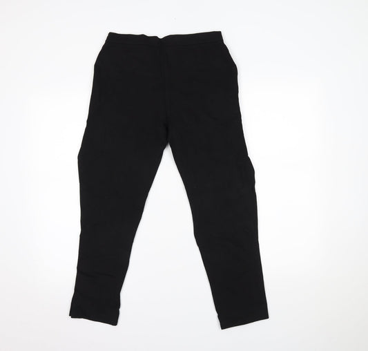 TU Womens Black Trousers Size 12 L23.5 in