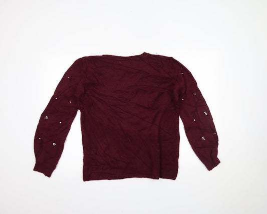 Womens UK Size 12 RJR.John Rocha Purple Pullover Jumper