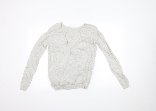 Womens UK Size 8 NEXT Grey Basic Blouse