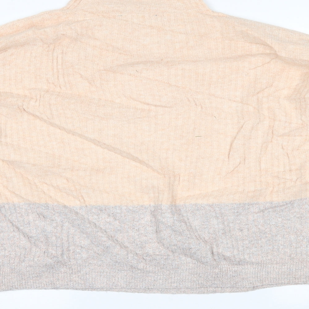 Womens UK Size M Marks and Spencer Multicoloured Henley Jumper