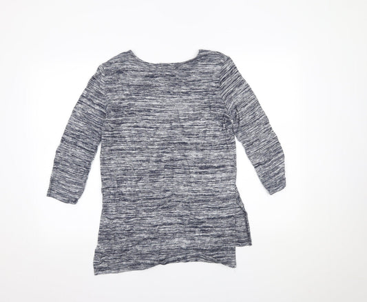 Womens UK Size 8 Marks and Spencer Blue Basic Blouse
